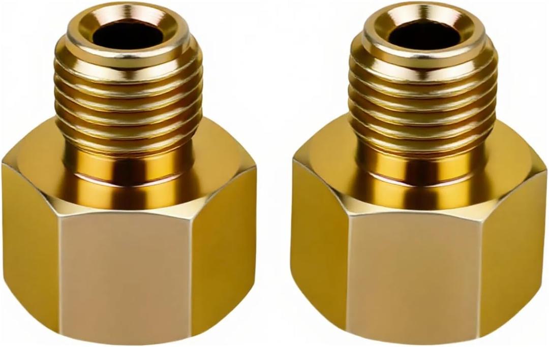 Automatic Transmission Fluid Cooler Line Fitting Compatible with Chevrolet S10 Blazer 1988-1994 GMC Sonoma 1991-1994 4.3L V6, Transmission Cooler Line Connector (Thread 5/8-18UNF)