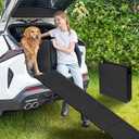 EHEYCIGA Dog Ramp for Car, 71" L x 19.7" W Pet Ramps for Large Dogs Up to 150LBS Enter a Car, SUV & Truck, Extra Wide Pet Steps with Anti-Slip Surface