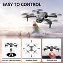 FLYVISTA Cool Mini Drone with Camera for Kids Adults Beginners, 1080P FPV Camera Remote Control Drone for Kids with 2 Batteries, One-Click Take Off/Landing, Altitude Hold, Headless Mode, 360 Flips, 3-Gear Speeds , Emergency Stop, Toys Gifts for Adults Beginner and Kids