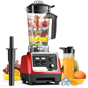 1800W Blender for Smoothies, Countertop Blenders for Kitchen with 70 Oz BPA-Free Pitcher and 20 oz To-Go Cup, 28000 RPM High-Speed Motor Blender for Ice Crushing, Frozen Drinks, Milkshakes (Dark Red)
