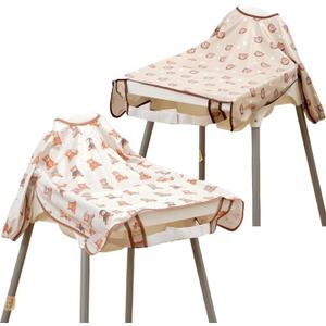 Happy Flute Long Sleeve Baby Bib-Mess Proof Baby Feeding Bibs with Adjustable Design for Babies during Eating or Highchair (Bear)