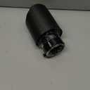 Carbon Fiber Exhaust Tip 2.5" Inlet to 4"Outlet, Universal Tailpipe 2.5 Inch Exhaust Muffler Tip (Matte)