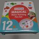 IRWPITW Magic Drawing Pen Bundle, 12 Colors Magical Water Painting Pens for Kids, Kiddies Create Magic Pen Floating Ink Drawings Set with Spoons and Towel, Tattoo Water Marker Gifts for Boys and Girls