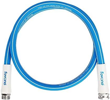 Fevone 5ft Hose Reel Leader Hose, 5/8" ID, 600 PSI, Hybrid Polymer, Kink-Resistant, Flexible, Durable, Leak-Free, 3/4" GHT Aluminum Fittings, Drinking Water Safe