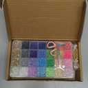 Wuollgess 6000 PCS Clay Beads Bracelet Making Kit with A to Z Alphabet Letter Beads, Friendship Bracelet Kit, Earrings Necklace Craft Jewelry Making Kit for Adults