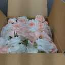 2pcs Large Artificial Flowers Centerpieces Decor for Tables Floral Arrangement Bouquet for Wedding Reception Aisle Ceremony Party Flowers Balls (Without Stand) (2pcs 15'' Pink)