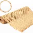 18" Width Cane Webbing Rattan Webbing 3.3Ft Natural Rattan Caning Material for Cabinet,Chair,Dresser, Furnitur,with 3/7.5" Groove Chair Caning