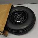 Wheelbarrow Wheel 4.00-6 tire 13"Flat Free Wheelbarrow Tires, Solid Wheel barrow Wheels and tires Replacement 5/8"3/4" Bearings, 1.75" Center Hub, Fits Garden Cart, Dolly, Hand Truck, Trailer, Wagon