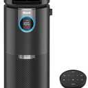 Shark HC451 3-in-1 Clean Sense Air Purifier, Heater & Fan, HEPA Filter, 500 Sq Ft, Oscillating, Small Room, Bedroom, Office, Captures 99.98% of Particles for Clean Air, Dust, Smoke & Allergens, Black