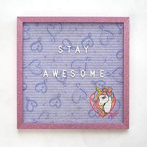 Idea Nuova JoJo Siwa Push Pin Letter Memo Board with 145 Characters, 12"x12"