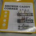 3 Pack Corner Shower Caddy Organizer, Rustproof Corner Shower Shelves, No Drilling Bathroom Corner Shelf with Hooks and Toothpaste Holder