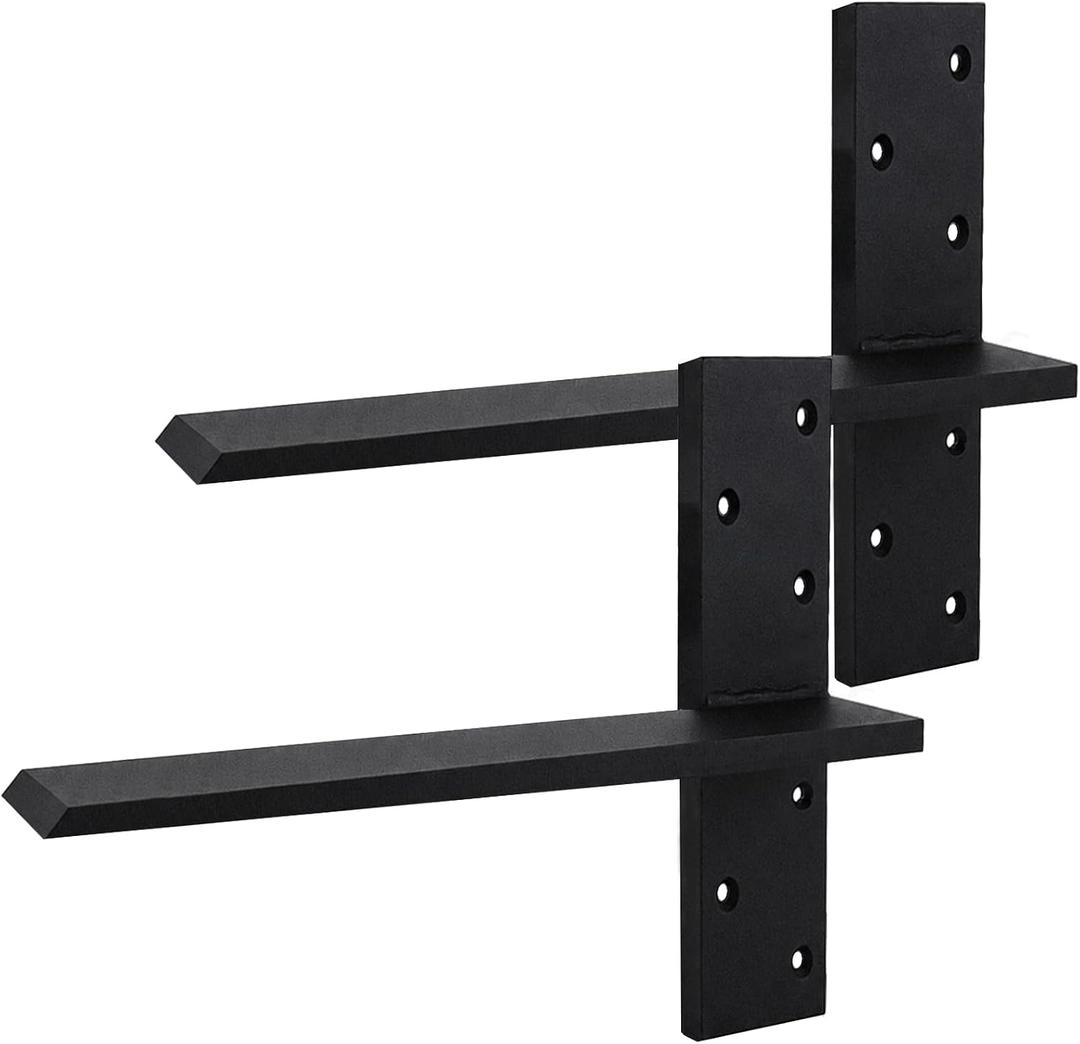 2Pack Hidden Floating Shower Bench Bracket 1/2''Thick, 20''Lx2.5''W