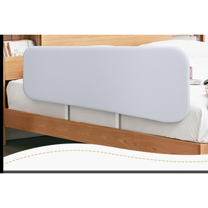 Q-MIULIKE Baby Bed Rail for Toddlers Portable Foldable 27 Height Adjustable Travel Toddler Bed Rails Easy to Install Suitable for Full King Queen Twin Bed Sizes (Grey 47 Inch, 1 Piece