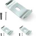 Amazing Drapery Hardware Vertical Blind Bracket Clips for 1-1/2 Inch Headrail with Mounting Screws and Plugs - 3 Pack