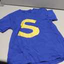 Chipmunk Halloween Carnival Group Costume Letter S Shirt Blu T-Shirt