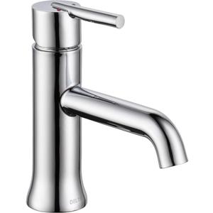 Delta Faucet Trinsic Single Hole Bathroom Faucet, Single Handle Bathroom Faucet Chrome, Bathroom Sink Faucet, Chrome 559LF-LPU