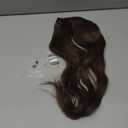 Halo Hair Extensions,S-noilite Halo Hair Extensions Real Human Hair,100% Thick Human Hair Halo Extensions for Women,22 Inch(100g) Natural Brown