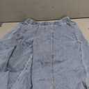 Mafulus Women's Wide Leg Jeans Elastic High Waisted Baggy Jeans Loose Fit Seemed Front Denim Pants (8, Light Blue)