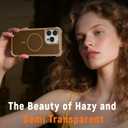 EYZUTAK Magnetic for iPhone 13 Pro Max Case, Compatible with MagSafe, Military Grade Drop Protection Translucent Matte Phone Case Slim Anti-Fingerprint Shockproof Protective Cover for Women Men-Gold