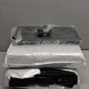 KHNR 2-Tiers Slim Bathroom Storage Cabinet, Foldable Storage Cabinets,Narrow Bathroom Storage,Movable Bathroom Storage Organizer for Small Spaces,Bathroom,Kitchen,Laundry,Black