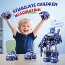 5-in-1 Transform Toys for Boys 4-6, Ideals Gifts for 3 4 5 Year Old Boys, Easy DIY Assembly, Toys for Boy, 3 4 5 6 Year Old Boy Birthday Gifts, 3 4 5 Year Old Boy Toys, Magnetic Robot Toys For Kids