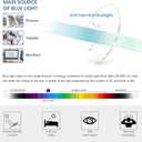 Reading Glasses for Women Men Square Oval Readers with Spring Hinge Anti UV Glare