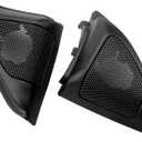 1 Pair Car Front Left and Right Door Tweeters Triangle Speakers Cover Panel Trim Frame Mount for Toyota Corolla 2003 04 05 06