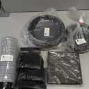 MirthMood 350PCS Black Disposable Plates,Black Plates,Plastic Party Supplies, Includes 50 Dinner Plates, 50 Salad Plates, 50 Silverware, 50 Napkins and 50 12OZ Cups for Wedding & Birthday & Party