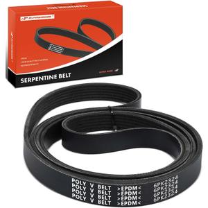 A-Premium Engine Serpentine Drive Belt Compatible with Jeep, Ford, Chevy, Buick, Dodge, AMC, Mercury, Pontiac & Lincoln Cars - Cherokee, Mustang, Crown Victoria, Camaro, Lucerne, Town Car & More