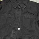 Verdusa Women's Denim Jacket Lightweight Collared Short Sleeve Crop Shirts, S