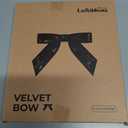 LaRibbons 12 Pack Black Velvet Christmas Bows for Gift Wrapping, 4" x 3.74" Decorative Velvet Gift Bows with Twist Tie for Presents, Tree, Wreath & Holiday Decorations