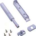 2 x 4 Sets Push Open Door Latch Touch Latches Push Latch Damping rebounder for Cabinet Hardware Release Latch Kitchen Drawer Push Catch Press Out Latch