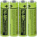 RocketBus 6-Pack BK-40AAABU Replacement 1.2V 400mAh Battery for Panasonic Cordless Phone System BK40AAABU
