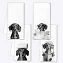 Dachshund Gifts Hand Towels for Bathroom Set of 4, Dachshund Bathroom Decor, Weiner Dog Gifts for Women, Wiener Dog Hand Towels for Home Decor, 24x16 Inch