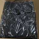 HolidayIdeas Black Spandex Table Skirts for Rectangle Tables 6ft, Fitted Stretch Table Cover 30x72 Inch, Wrinkle-Free Ruffle Design Tablecloths for Banquets,Trade Shows, Parties, Events, 4 Pack