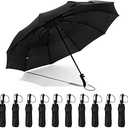 LEIFIDE 5 Pack Collapsible Wedding Umbrellas Bulk Compact Set Windproof Travel Rain Umbrellas Folding and Portable Automatic Open Close for 1-2 People, Men and Women, Guests