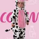 Spooktacular Creations Halloween Baby Cow Costume, Toddler Cow Jumpsuit (12-18months)
