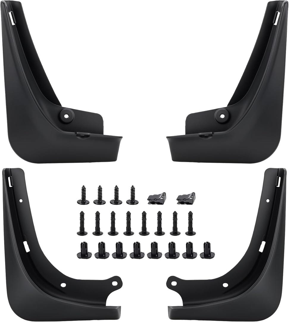 Mud Flaps Mud Splash Guard for 2016 2017 2018 2019 2020 2021 2022 2023 Tesla Model 3 No Drilling Required (Set of 4)