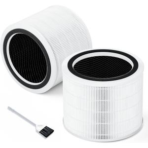 Core 200S Replacement Filter for LEVOIT Core 200S Smart WiFi Air Purifier, Funmit 3-in-1 H13 True HEPA Filter Replacement and High-Efficiency Activated Carbon, Part # Core 200S-RF, 2 Pack (White)