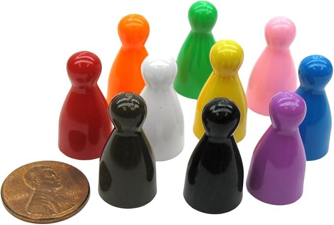  Halma 25mm Pawn Peg Game Pieces Multicolor