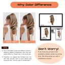 SEIKEA Ponytail Extension, 18" Wavy Claw Clip in Hair Extensions for Women, Lightweight Fluffy Synthetic Ponytail Hairpiece, Natural Soft & Easy to Wear, for Short Blonde Pale Gold Highlights