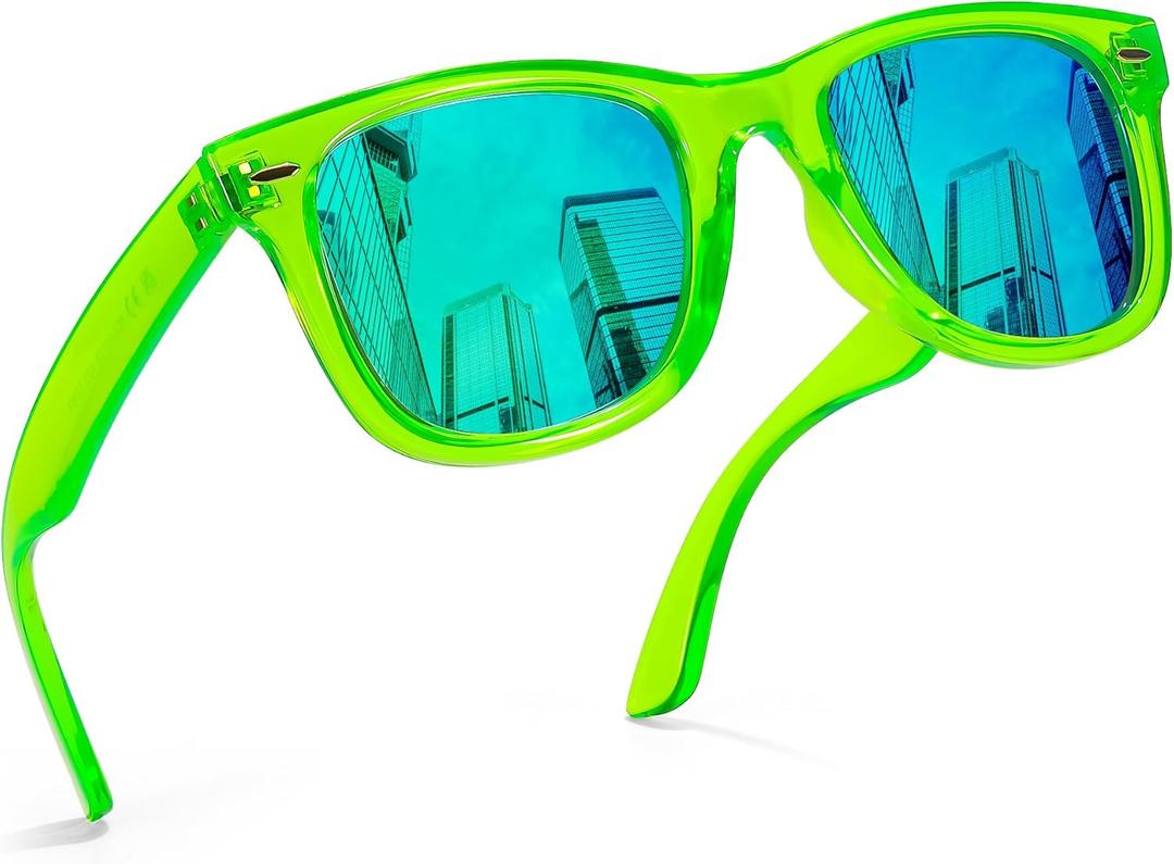 FancyPink Retro Mirrored Polarized Sunglasses for Women w UV400 Protection