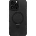Fiyart Designed for iPhone 16 Pro Max Case Ring Holder Kickstand Magnetic Bumper Compatible with MagSafe Camera Lens Protection for Women Men 6.9"-Black