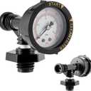 Replacement 24850-0105 Air Relief Valve & Pressure Gauge Assembly for Sta-Rite System 3 Pool & Spa Cartridge Filters - Durable Brass Valve & Dial Gauge for SM, SD, SS Series Models 