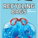 Ultrasac Blue Recycling Bags 33 Gallon 0.9 MIL, 33.5" x 38" - Pack of 45 - For Recycling, Kitchen, Industrial, & Commercial