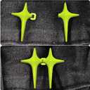 3 x 4 Star Buttons Pant Waist Tightener, Adjustable Pant Clips for Waist Tightener, Instant Reusable Jean Buttons for Loose Jeans, No Sewing & No Tool Required