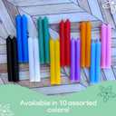 Dinil  20 Assorted Color Spell/Chime Candles  Premium Mini Taper Candles for Rituals, Prayer, Birthdays, Meditation, Altar, Spells, Chime Candles - 4 Inch Tall (Multi-Colored)