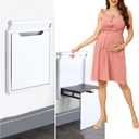 Wall Mounted Chair Shoes Shower Seat:Folding,Holder 500 LB