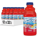Hawaiian Punch Fruit Juicy Red Fruit Juice Drink, 32 Fl Oz Bottle (Pack Of 12), Caffeine-Free, Carbonation-Free, Gluten-Free, Excellent Source Of Vitamin C, Less Than 100 Calories BBD Oct 12 2026