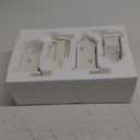 4 Pcs House Stocking Holder Christmas Ceramic House Sock Holder Set Christmas Stocking Hangers Hooks Decoration Rustic Farmhouse Stocking Hooks for Mantle Xmas Holiday Party Gift Supplies